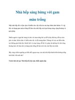 Tài liệu Nhà bếp sáng bừng với gam màu trắng potx