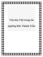 Tài liệu Văn hóa Việt trong tín ngưỡng Đức Thánh Trần pptx