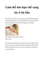 Tài liệu Làm thế nào hạn chế rụng tóc ở bà bầu pot
