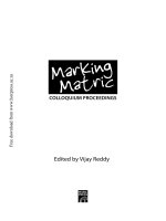 Tài liệu Marking Matric pptx