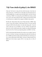 Tài liệu Việt Nam chuẩn bị pháp lý cho BĐKH ppt