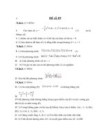 Tài liệu Đề thi thử đại học môn toán năm 2013 - THPT Lý Thường Kiệt - Hải Phòng - Đề số 49 pdf