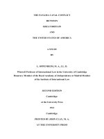 Tài liệu THE PANAMA CANAL CONFLICT BETWEEN GREAT BRITAIN AND THE UNITED STATES OF AMERICA pdf