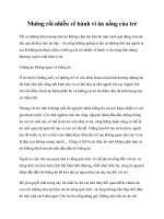 Tài liệu Những rối nhiễu về hành vi ăn uống của trẻ docx