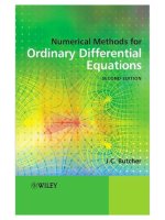 Tài liệu Numerical Methods for Ordinary Diﬀerential Equations pptx