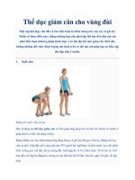 Tài liệu Thể dục giảm cân cho vùng đùi potx