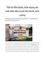 Tài liệu Nhà tù Phú Quốc, biểu tượng của tinh thần đấu tranh bất khuất, kiên cường potx