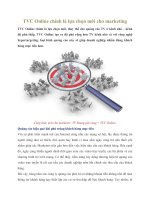 Tài liệu TVC Online chính là lựa chọn mới cho marketing pdf