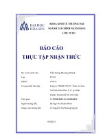 Báo cáo thực tập nhận thức Công ty TMHH TM-DV Thiên An Lộc