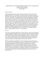 Tài liệu A PRELIMINARY ANALYSIS OF THE EFFECTS OF HR 2454 ON U.S. AGRICULTURE doc