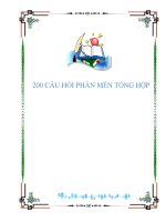 Tài liệu 200 CÂU HỎI PHẦN MỀM TỔNG HỢP pot