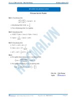 Đề kiểm tra định kỳ số 2 - 2013 môn toán thầy phương