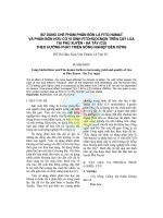 Tài liệu Sử dụng chế phẩm phân bón lá Fito-humat và phân bón hữu cơ vi sinh Fitohoocmon trên cây lúa tại Phú Xuyên - Hà Tây (cũ) theo hướng phát triển nông nghiệp bền vững ppt