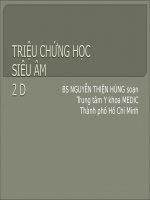 Tài liệu TRIỆU CHỨNG HỌC SIÊU ÂM 2D ppt