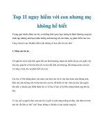Tài liệu Top 11 nguy hiểm với con nhưng mẹ không hề biết pot