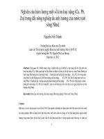 Nghiên cứu hàm lượng một số kim loại nặng (cu, pb, zn) trong đất nông nghiệp do ảnh hưởng của nước tưới sông nhuệ