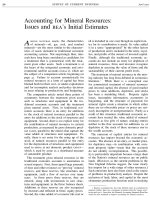 Tài liệu ACCOUNTING FOR MINERAL RESOURCES: ISSUES AND BEA''''S INITIAL ESTIMATES doc
