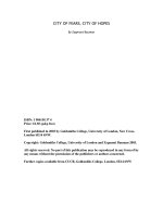 Tài liệu CITY OF FEARS, CITY OF HOPES doc