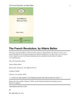 Tài liệu The French Revolution ppt