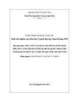 Thực tiễn vận dụng lợi thế so sánh nhằm thúc đẩy tăng trưởng kinh tế trung quốc trong bối cảnh hội nhập kinh tế quốc tế và những gợi ý đối với việt nam