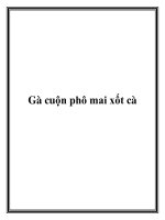 Tài liệu Gà cuộn phô mai xốt cà ppt