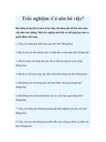 Tài liệu Trắc nghiệm: Có nên bỏ việc? doc