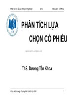 Tài liệu Phân tích và đầu tư chứng khoán docx