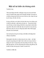 Tài liệu Một số tai biến do kháng sinh pptx