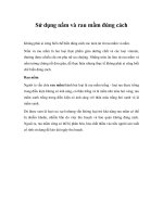 Tài liệu Sử dụng nấm và rau mầm đúng cách pptx