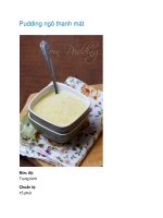 Tài liệu Pudding ngô thanh mát ppt