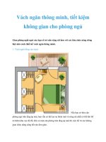 Tài liệu Vách ngăn thông minh, tiết kiệm không gian cho phòng ngủ ppt