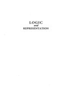 Tài liệu LOGIC and REPRESENTATION pdf