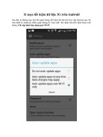 Tài liệu 11 mẹo tiết kiệm dữ liệu 3G trên Android pptx