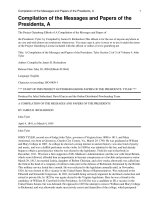 Tài liệu A Compilation of the Messages and Papers of the President pdf