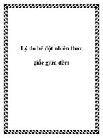 Tài liệu Lý do bé đột nhiên thức giấc giữa đêm ppt