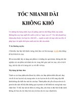 Tài liệu TÓC NHANH DÀI KHÔNG KHÓ docx