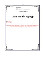 mạng cảm nhận không dây và đánh giá bằng thực nghiệm một số thông số qua ddieeud khiển thâm nhập môi trường