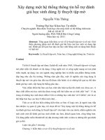 Xây dựng một hệ thống thông tin hỗ trợ đánh giá học sinh dùng lý thuyết tập mờ