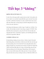 Tài liệu Tiết học 3 “không” docx
