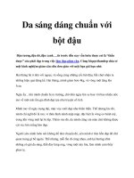 Tài liệu Da sáng dáng chuẩn với bột đậu doc