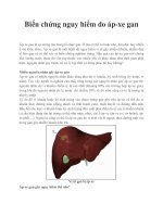 Tài liệu Biến chứng nguy hiểm do áp-xe gan pdf