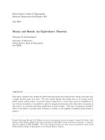 Tài liệu Money and Bonds: An Equivalence Theorem doc
