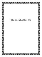 Tài liệu Thể dục cho thai phụ doc