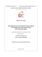 Kết hợp thuật giải di truyền phân nhóm và tìm kiếm cục bộ cho bài toán xếp thời khóa biểu