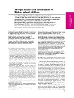 Tài liệu Allergic disease and sensitization in Steiner school children pptx