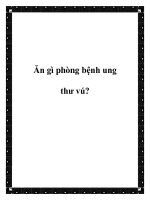 Tài liệu Ăn gì phòng bệnh ung thư vú? pptx