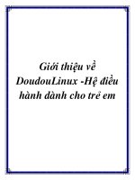 Tài liệu Giới thiệu về DoudouLinux -Hệ điều hành dành cho trẻ em pptx