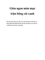 Tài liệu Giòn ngon món mực trộn bông cải xanh docx