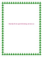 Tài liệu Đậu bắp tốt cho người tiểu đường, mỡ máu cao. docx