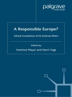 Tài liệu A Responsible Europe? Ethical Foundations of EU External Affairs ppt